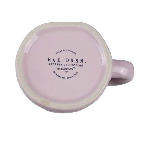Rae Dunn Hunny Bunny Pink Easter Mug with Ears Topper Traditional LL Magenta - Picture 10 of 10